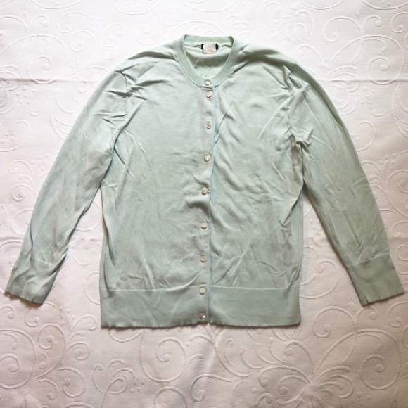 J. Crew | Light Mint Cardigan - Picture 1 of 2